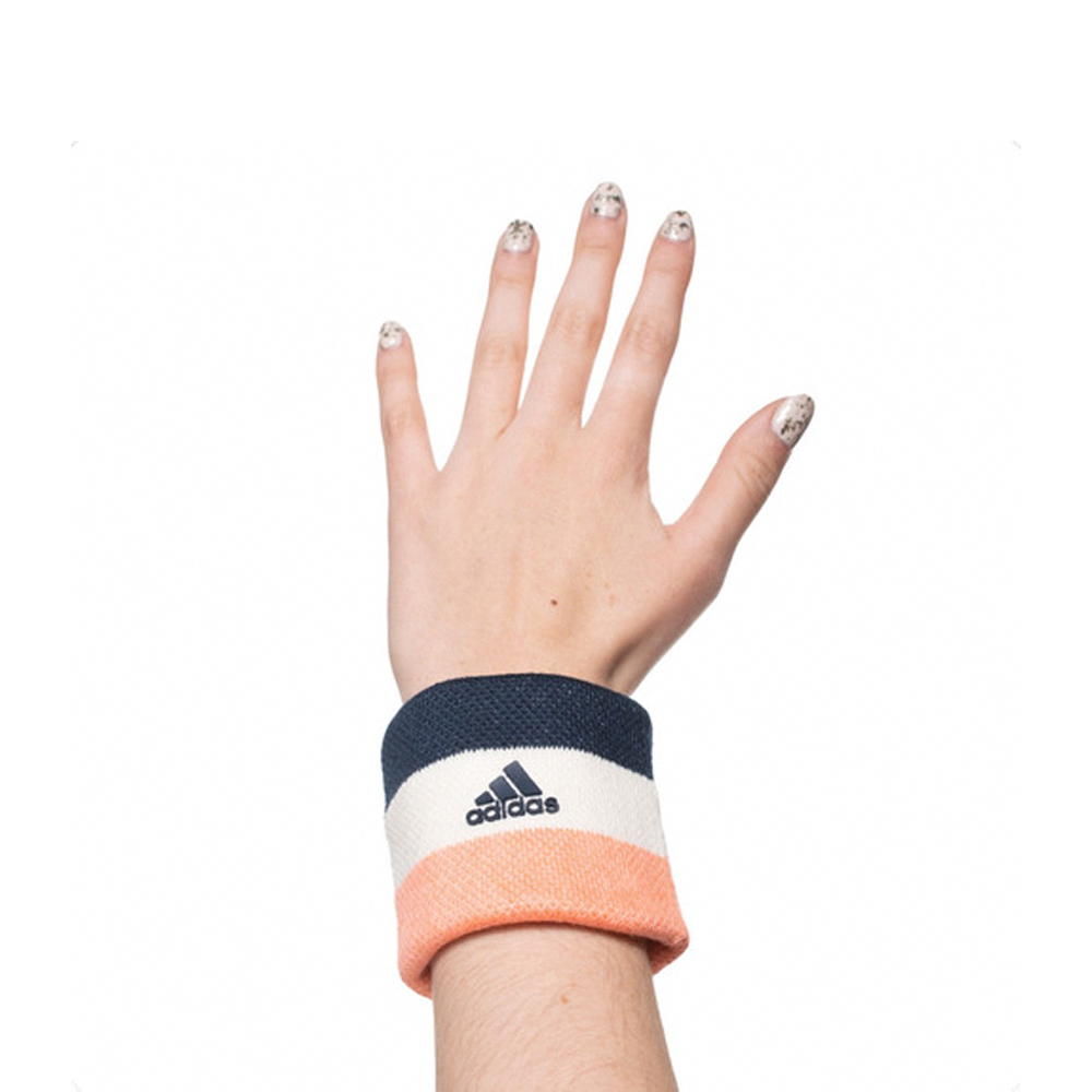 Adidas Roland Garros Wristband 運動 排汗 護腕 藍米橘 CF6924