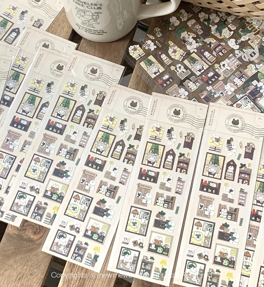 Mewmewbeam | 圖書館 貼紙 (0870)