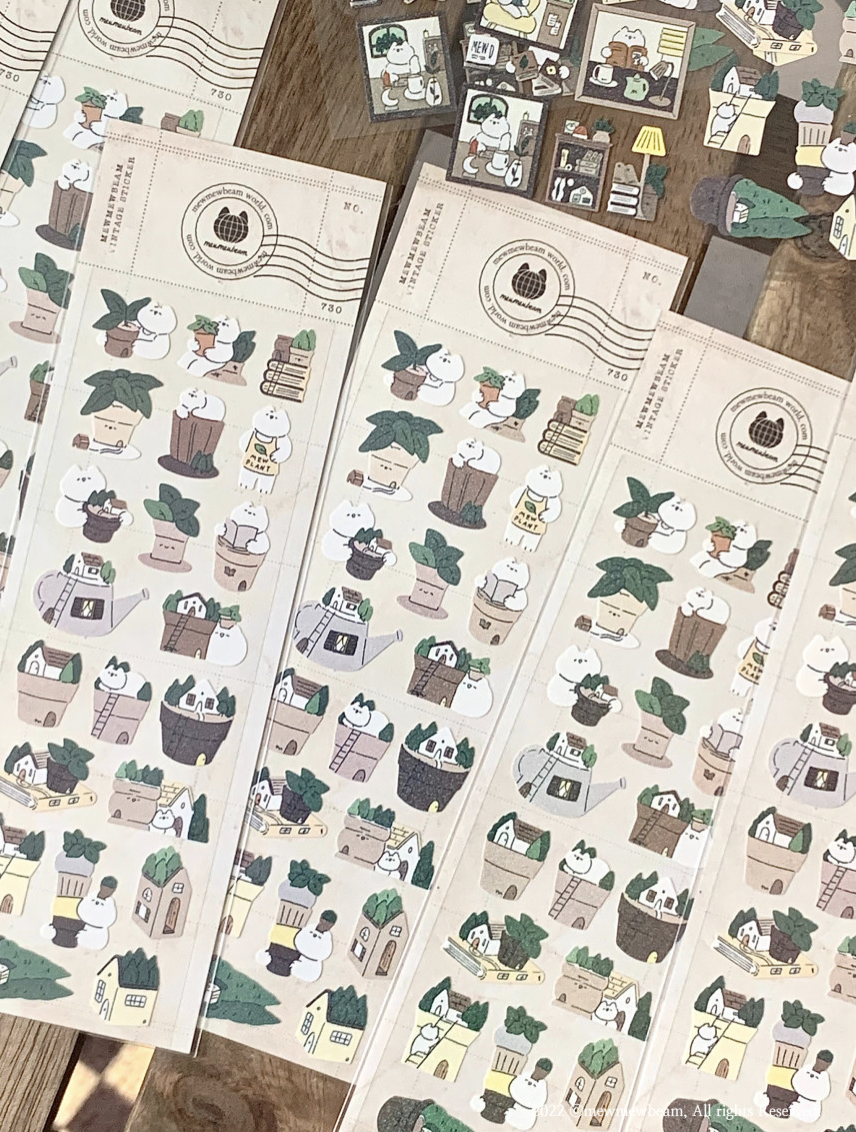 Mewmewbeam | 盆栽 貼紙 (4110)