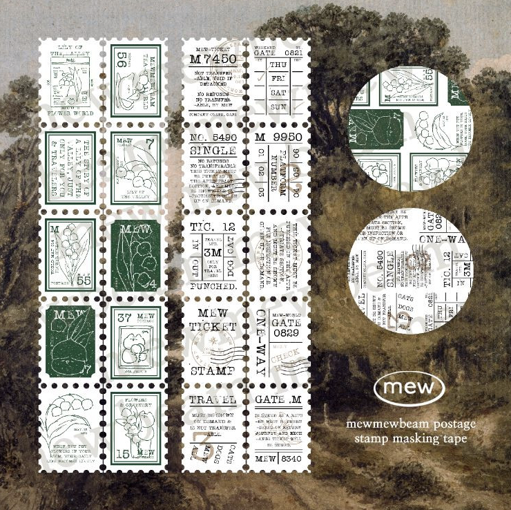 Mewmewbeam | 山谷百合 郵票紙膠帶 (3088)