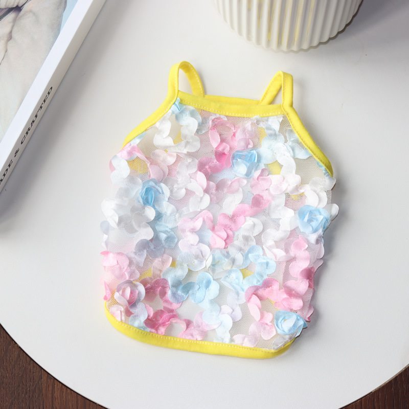 宠物衣服 花瓣吊带