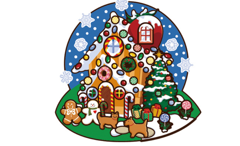 圣诞现货 圣诞雪屋场景造景 贴纸 DIY