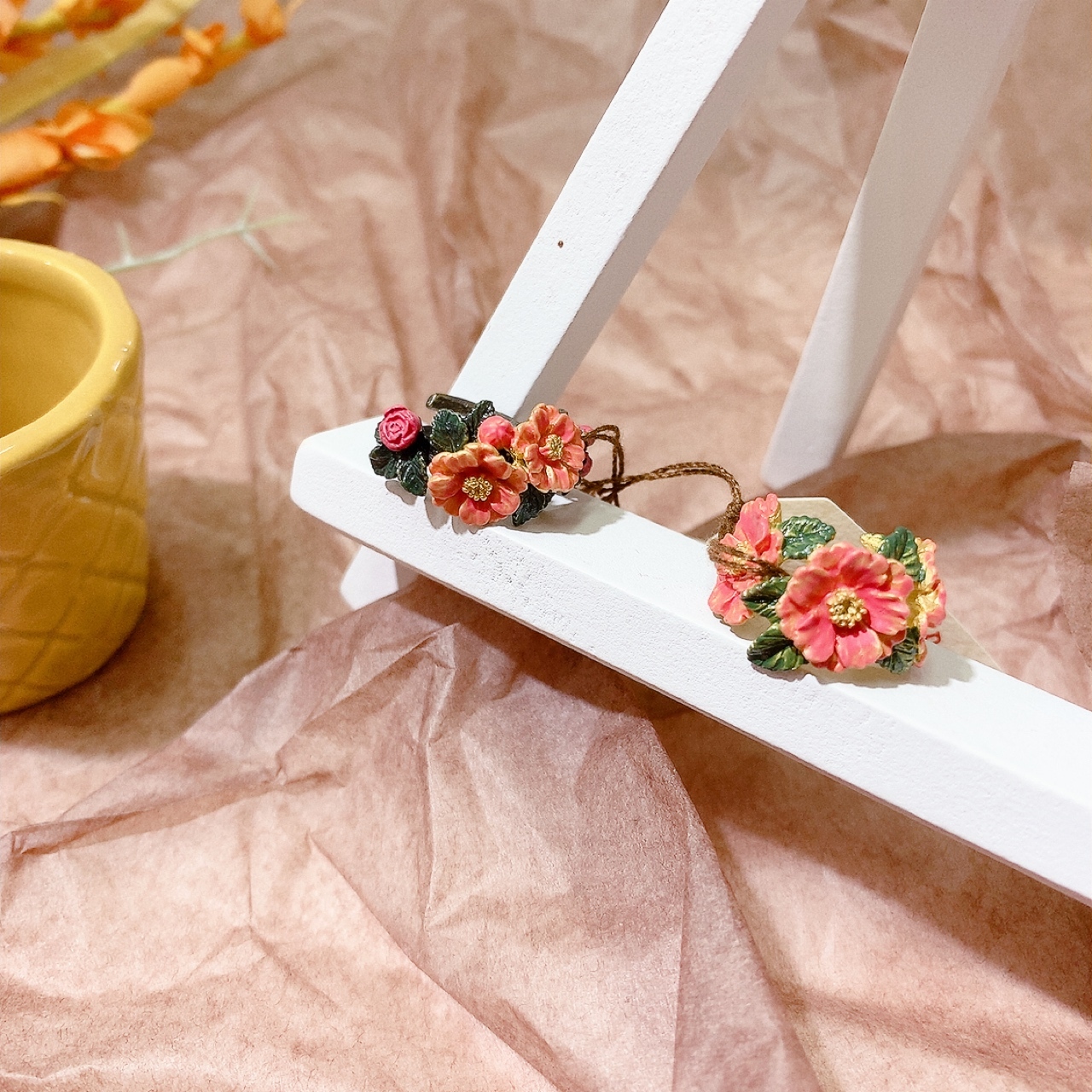 Palnart Poc 山茶花耳骨夾/戒指