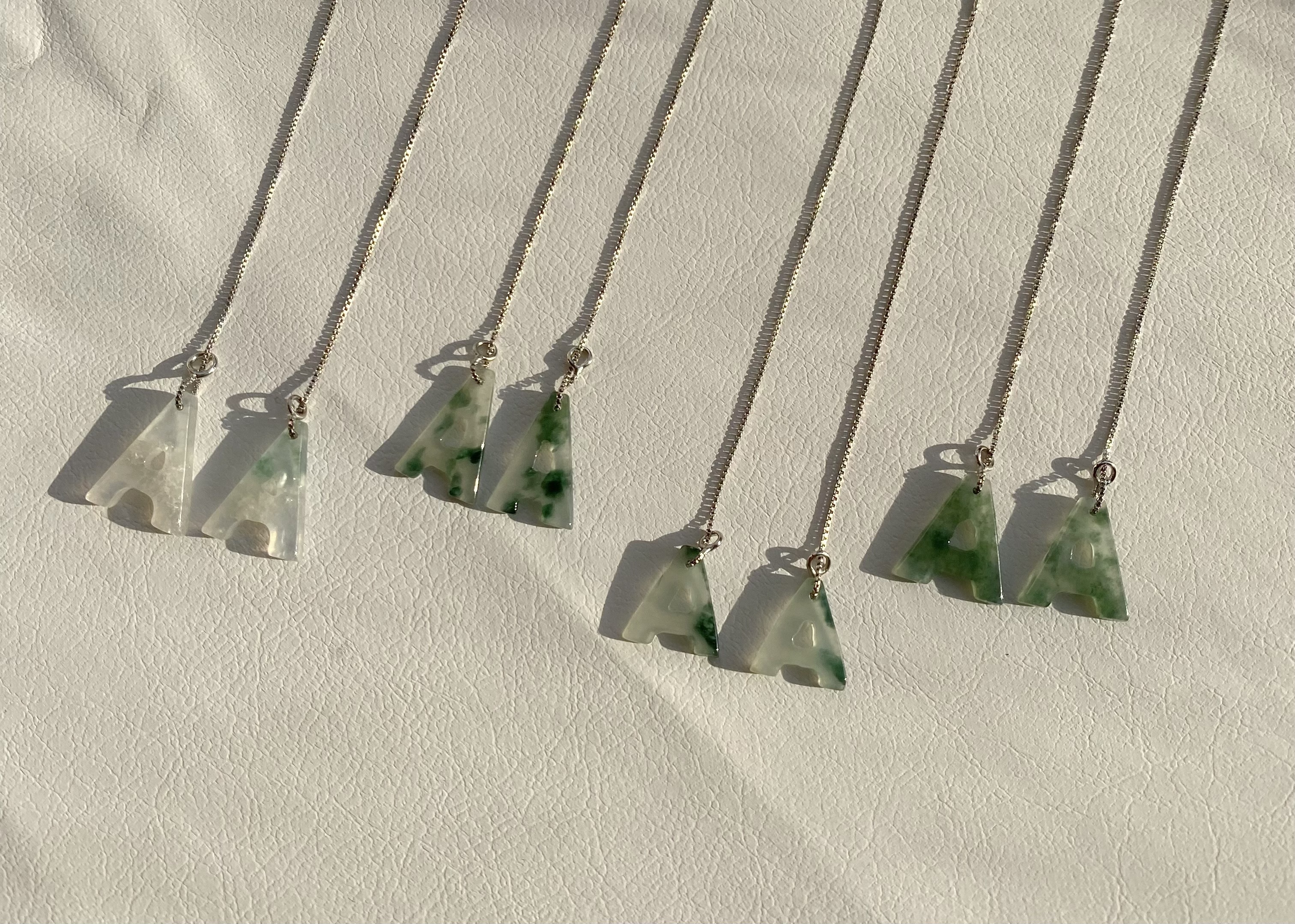 精品設計字母A飄花耳線