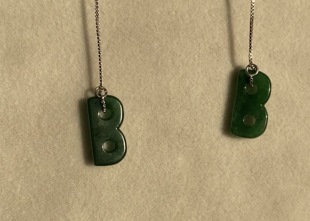 雙B精品設計字母耳線