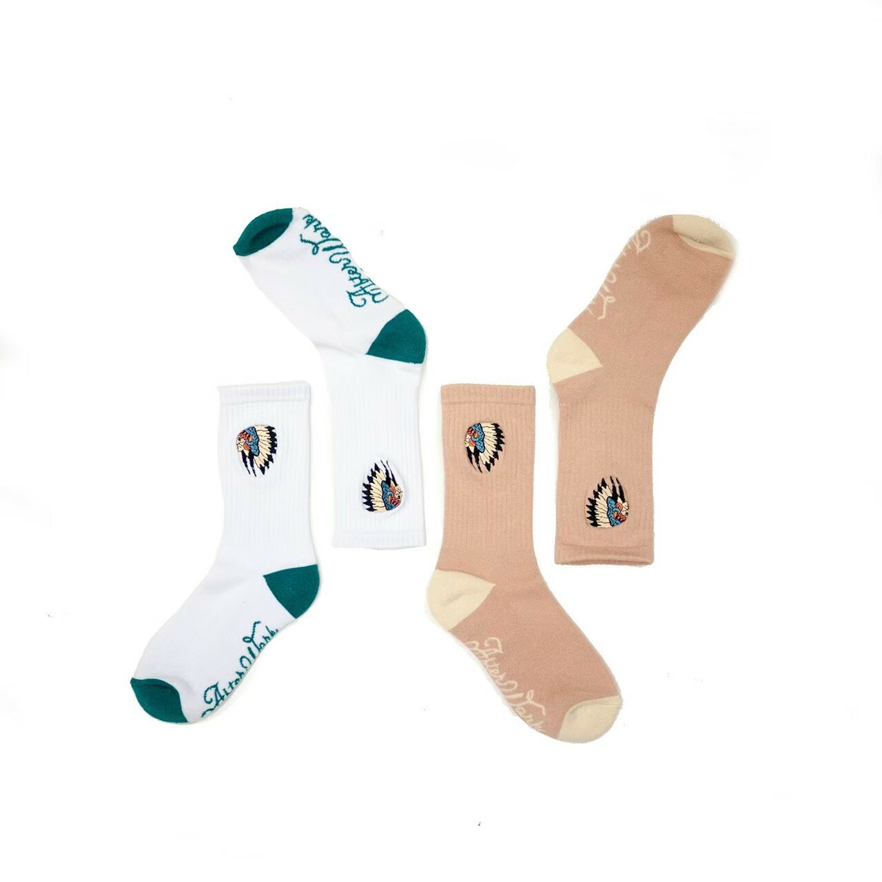 AFTERWORK 2022年全新後腳跟印第安刺繡長襪專區