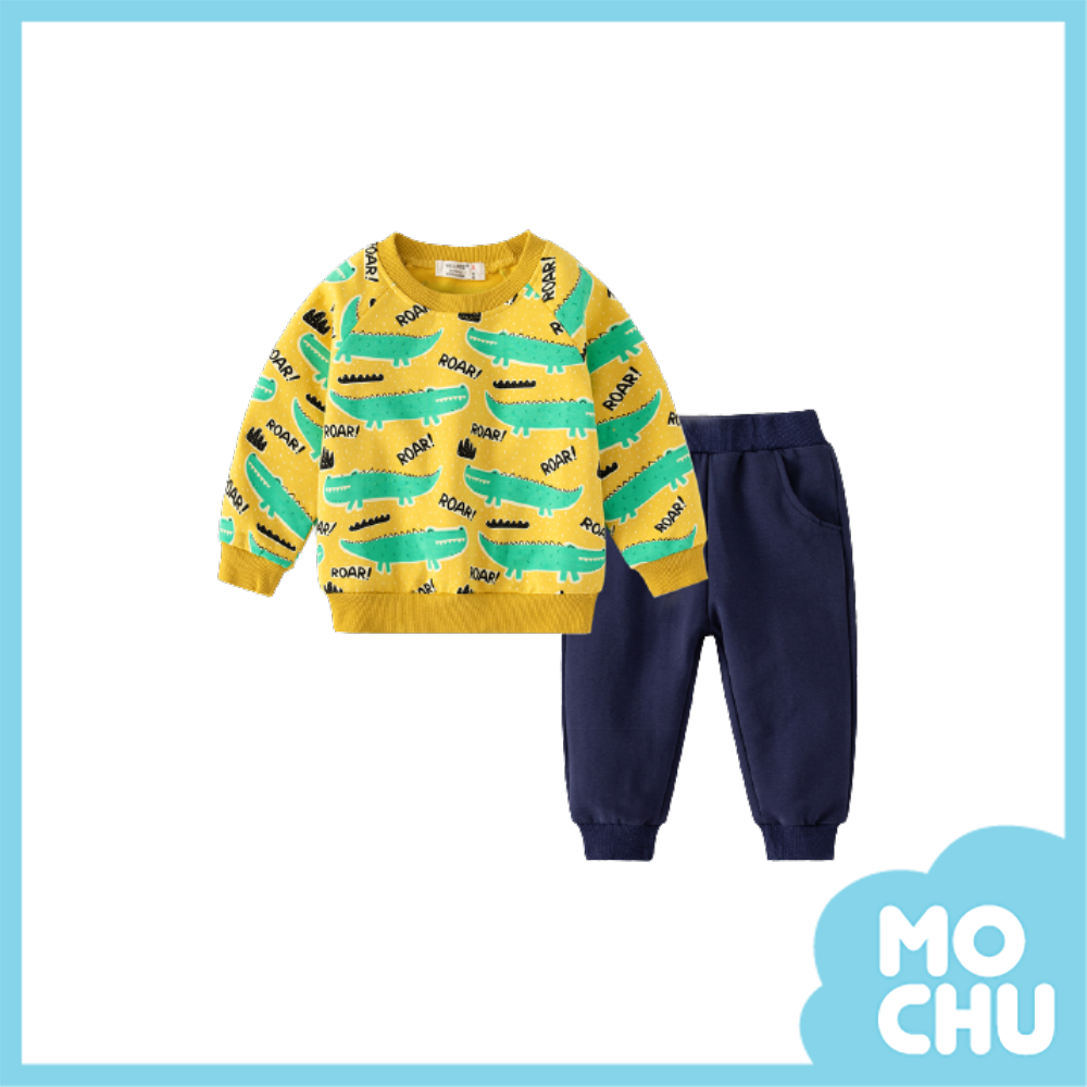 鱷魚爬爬衛衣休閒套裝