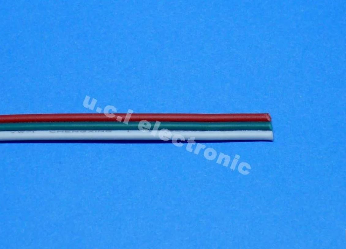 【UCI電子】(B-1) RGB 3pin芯並線 20 AWG鍍錫銅絲端子線LED連接線材 信號線 訊號線