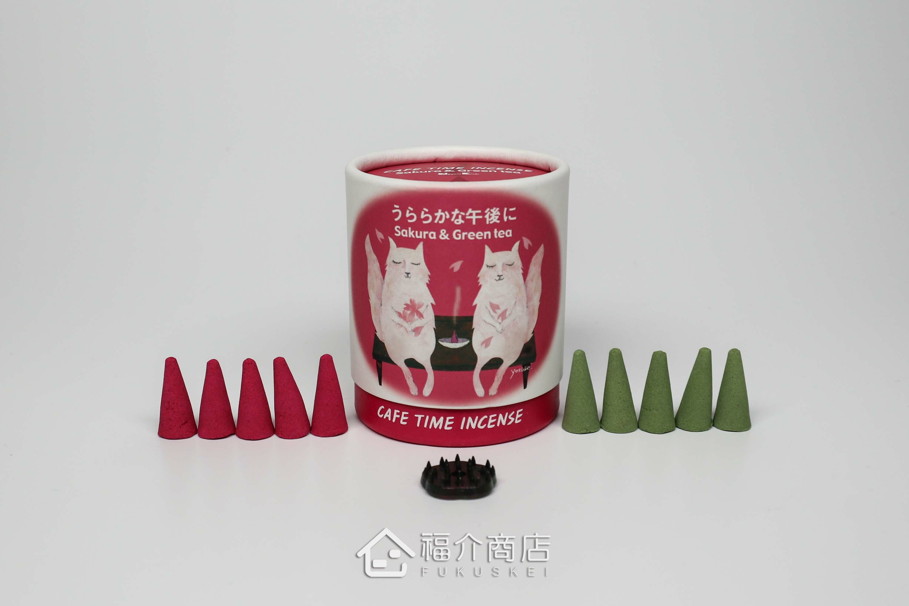 櫻花與綠茶香氣的錐型香