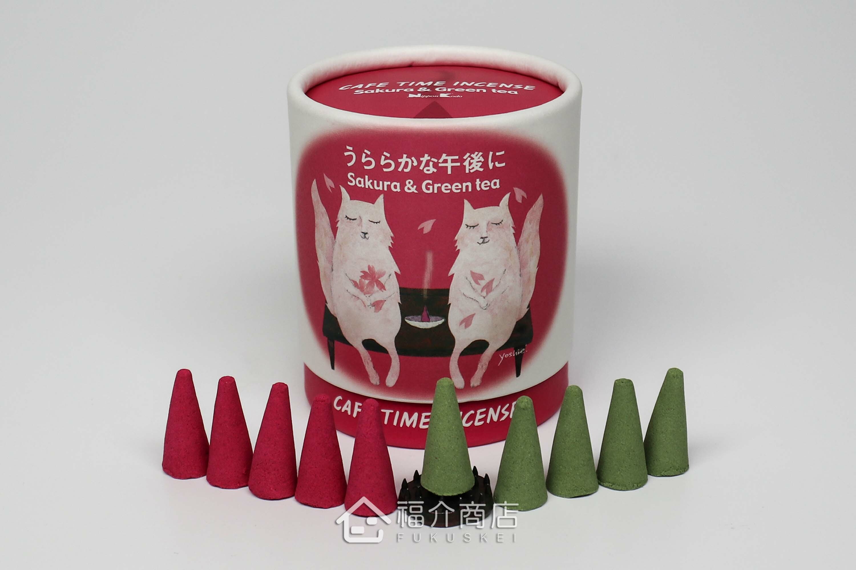 櫻花與綠茶香氣的小香塔