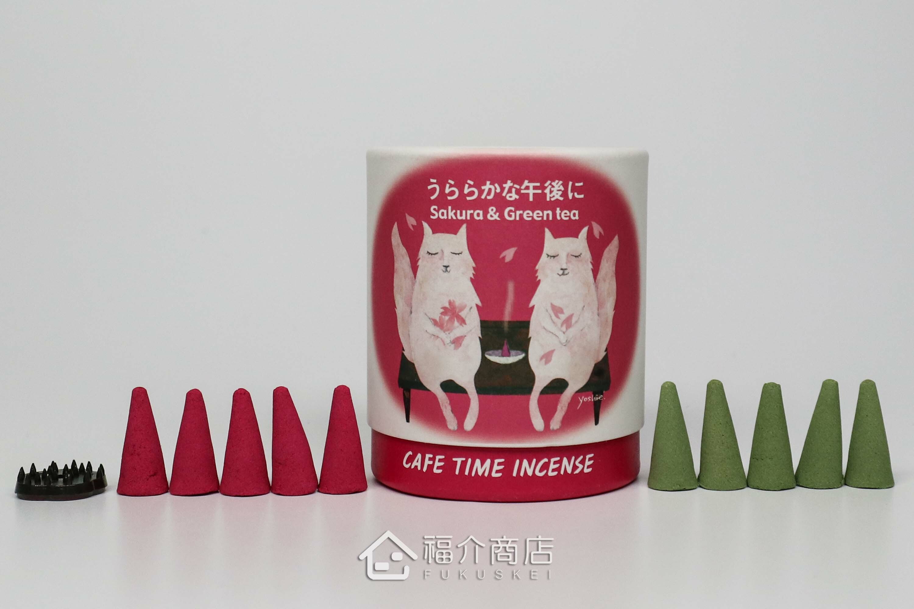 櫻花與綠茶香氣的香塔