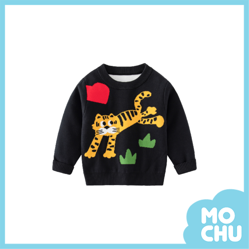 逃跑小老虎圓領毛衣