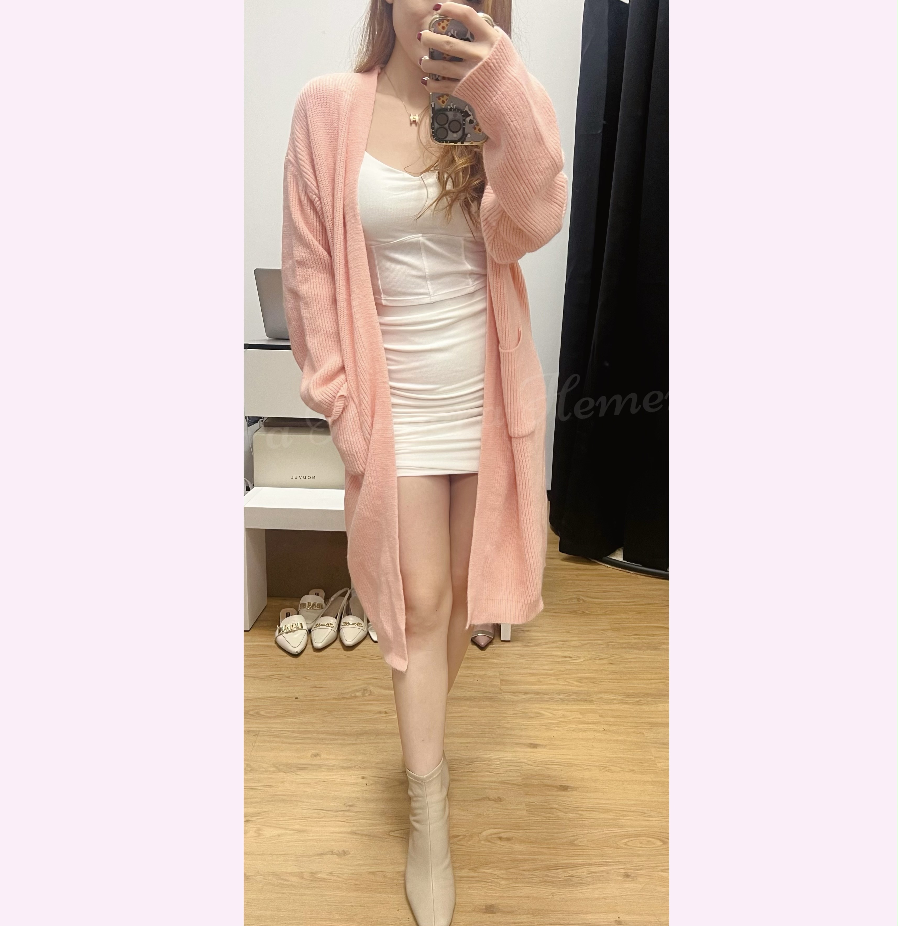 JK22W1214 冷衫長版超顯瘦外套