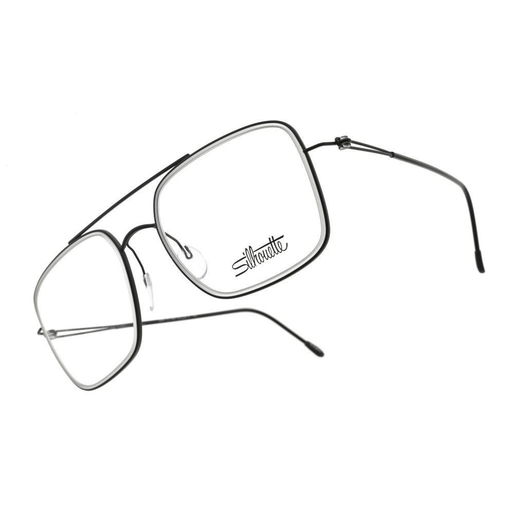 【SILHOUETTE】ST5544 75 1041 輕量雙槓大方框光學眼鏡 #Lite Duet系列