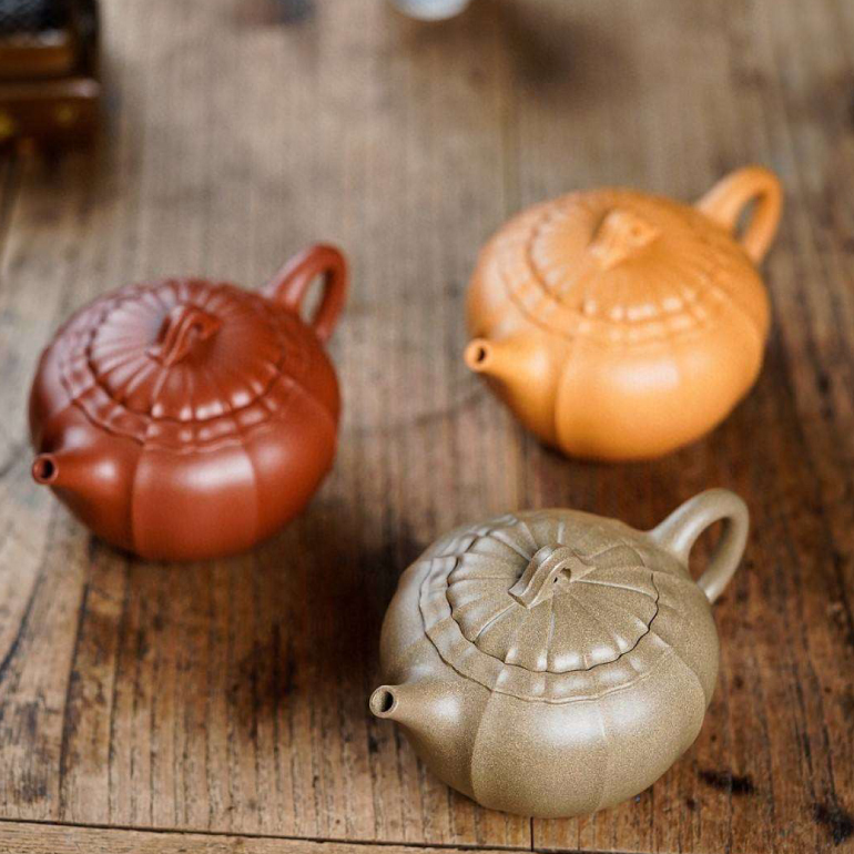 【禪墩·唯心】--全手工制，卡蓋筋紋器超級難做，比例協調，壺身細膩柔和，自然流暢，宛若天成。