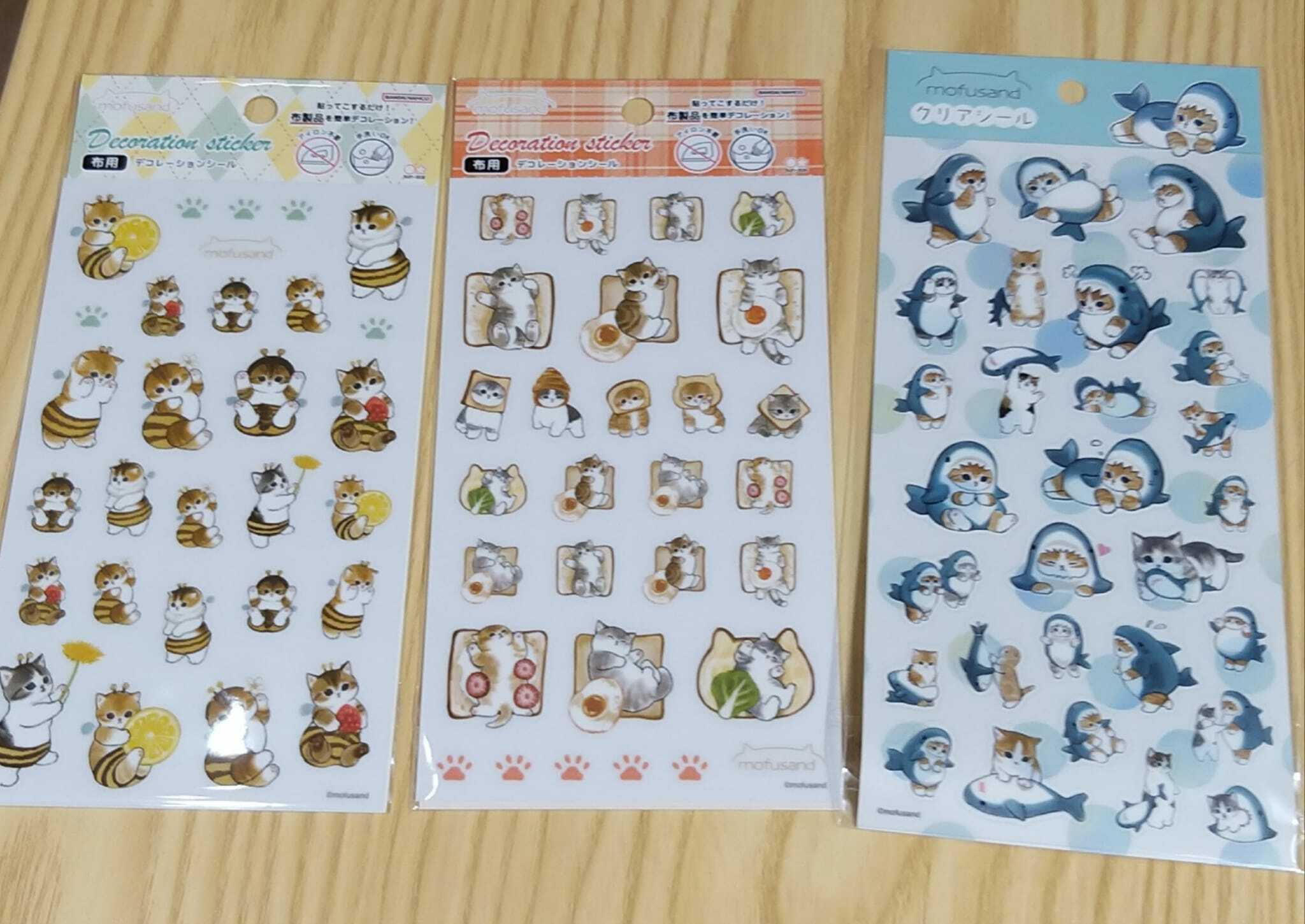 日本🇯🇵 mofusand 貼紙/3款