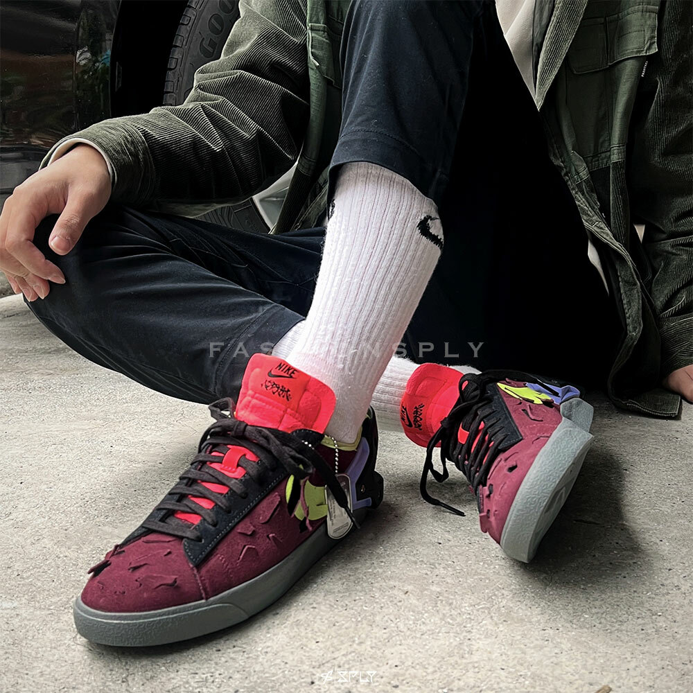 ACRONYM® x Nike Blazer Low 科技 酒紅 DN2067-600