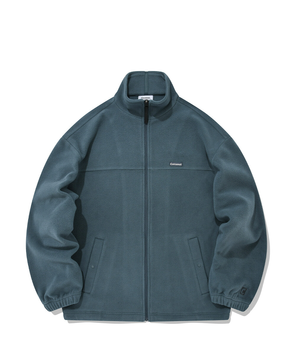 COVERNAT 抓絨拉鍊夾克 薄荷色