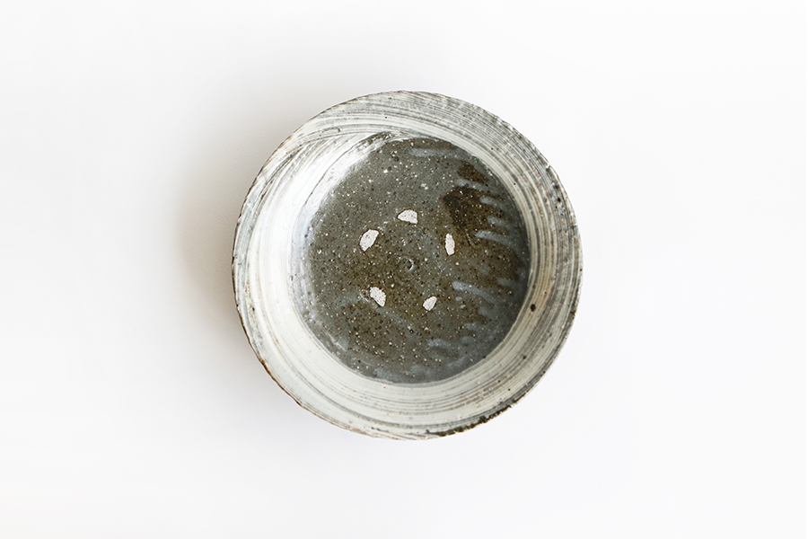 額賀円也-刷毛目 七寸 淺缽