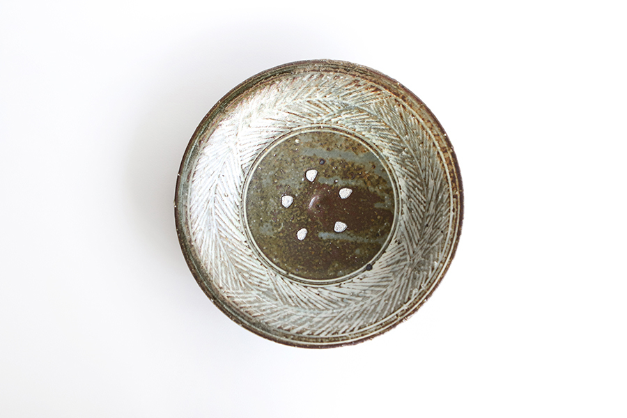 額賀円也-雕三島 淺缽