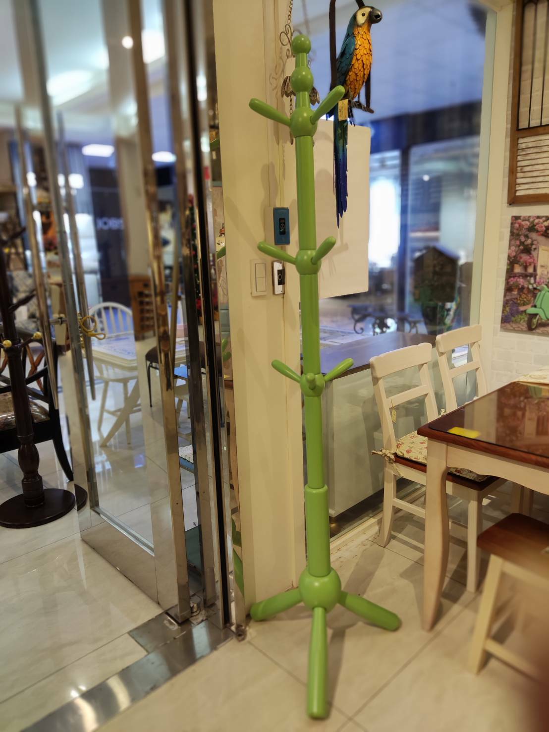 衣帽架-彩色(藍/綠)