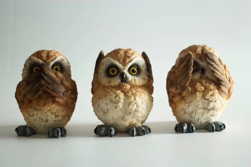 貓頭鷹(一套3隻)