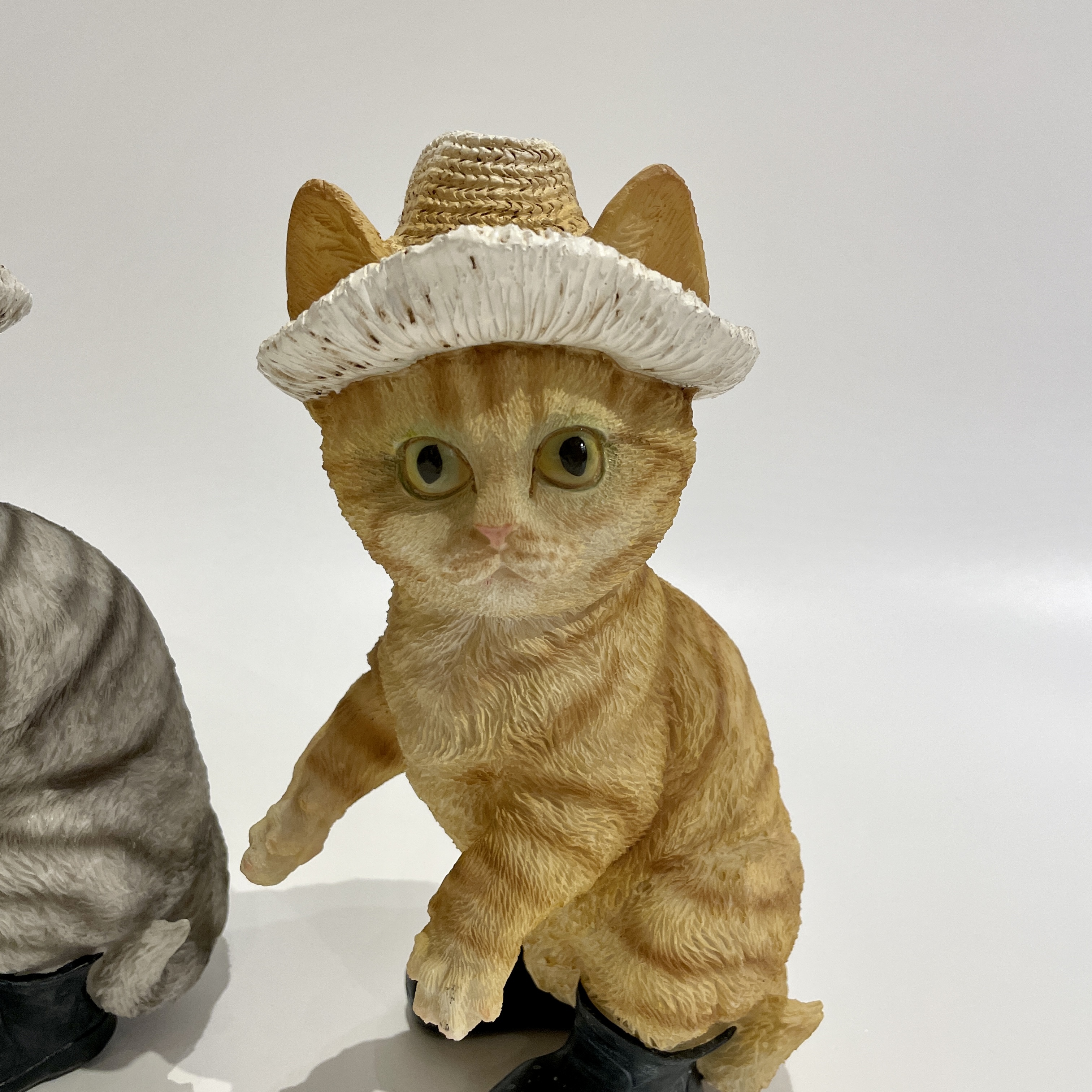 條紋貓擺件-橘貓