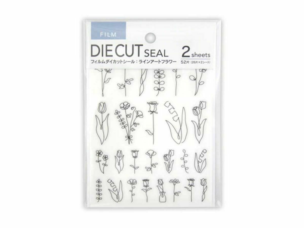 貼紙玩具/線條花朵 52枚