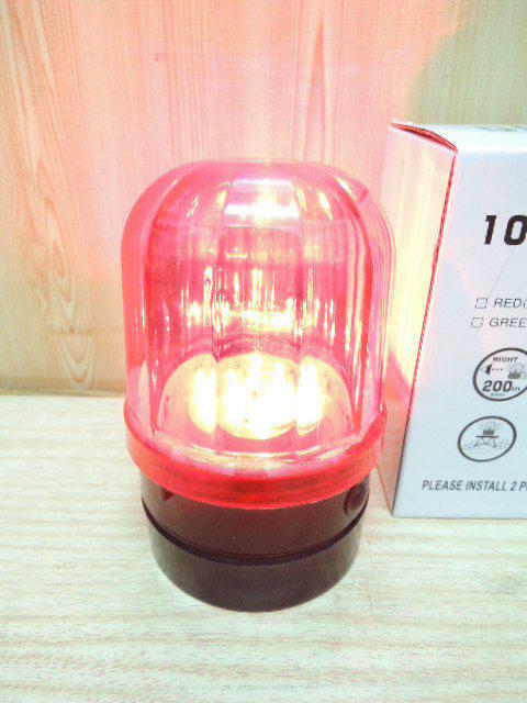 ＊中崙五金【附發票】吸頂式 LED閃光警示燈 車頂燈 1030 工程燈 紅色閃光 底部強磁 可連續閃燈