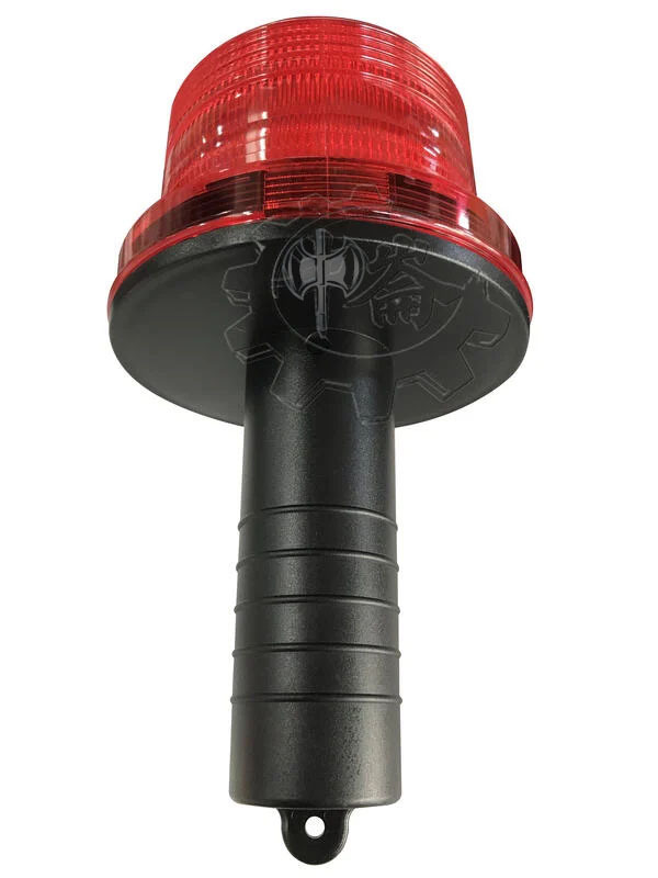 ＊中崙五金【附發票】台灣製 電精靈 感光警示燈 紅光 握把式LED哈雷警示燈 自動感光 RG2-6C