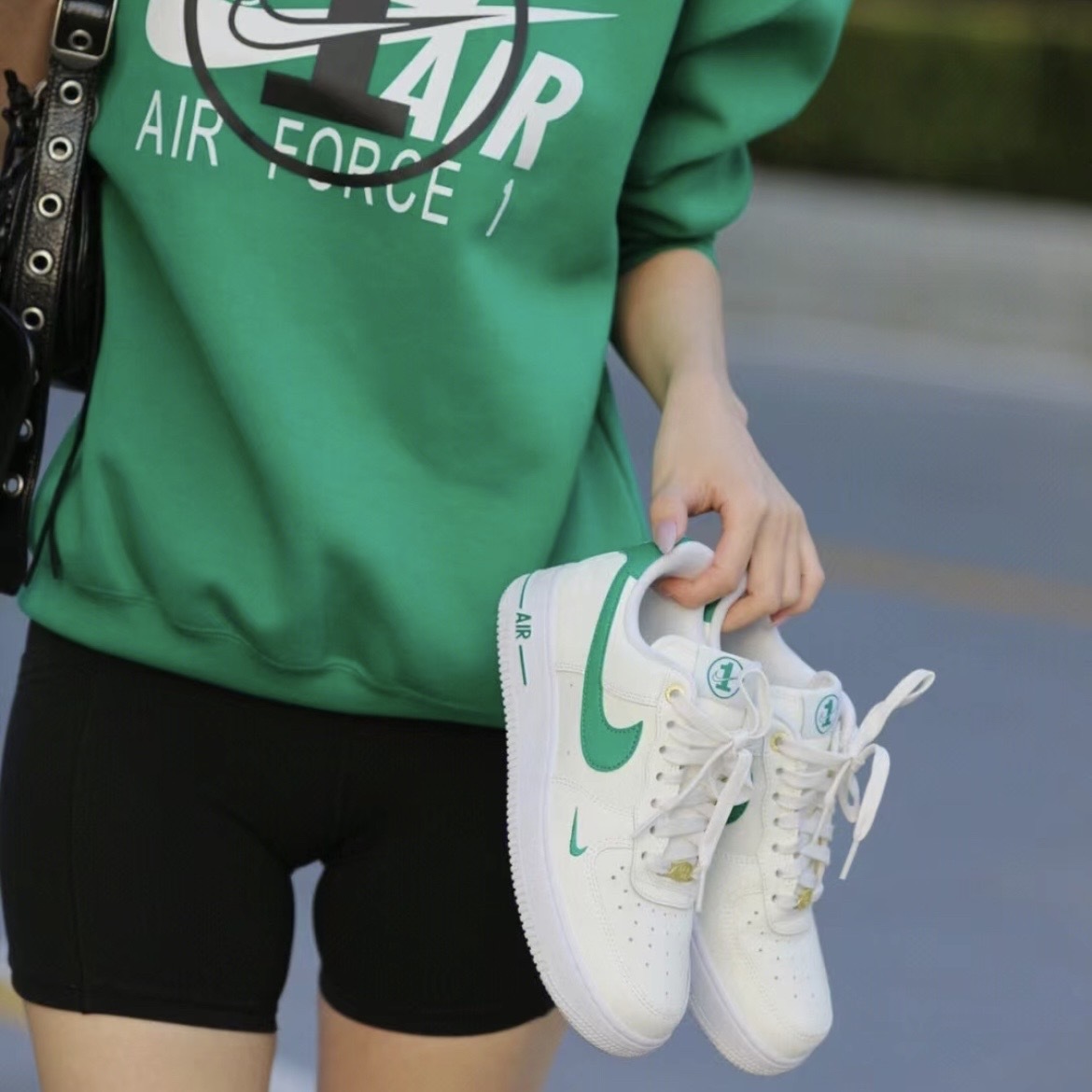 WMNS Nike Air Force 1 '07 SE 40th 米白綠 40周年紀念款 DQ7582-101 DQ7658-101