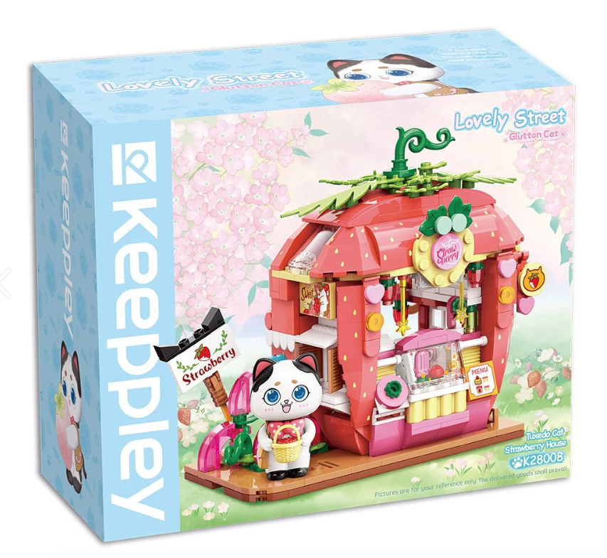 Lovely Street系列拼裝積木：牛奶草莓屋