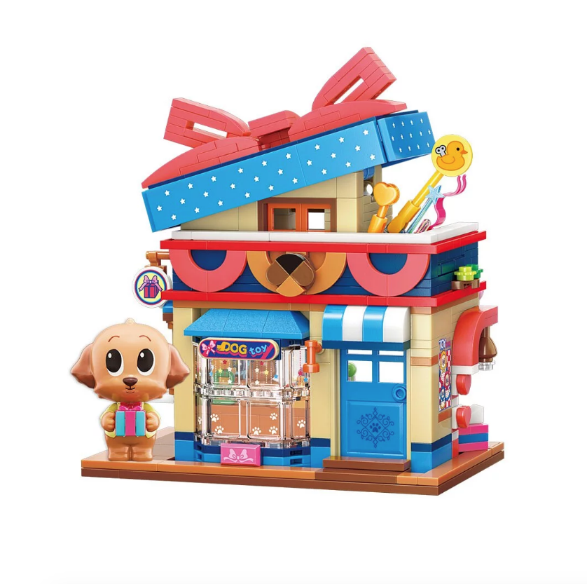 Lovely Street系列拼裝積木：貴賓狗玩具屋