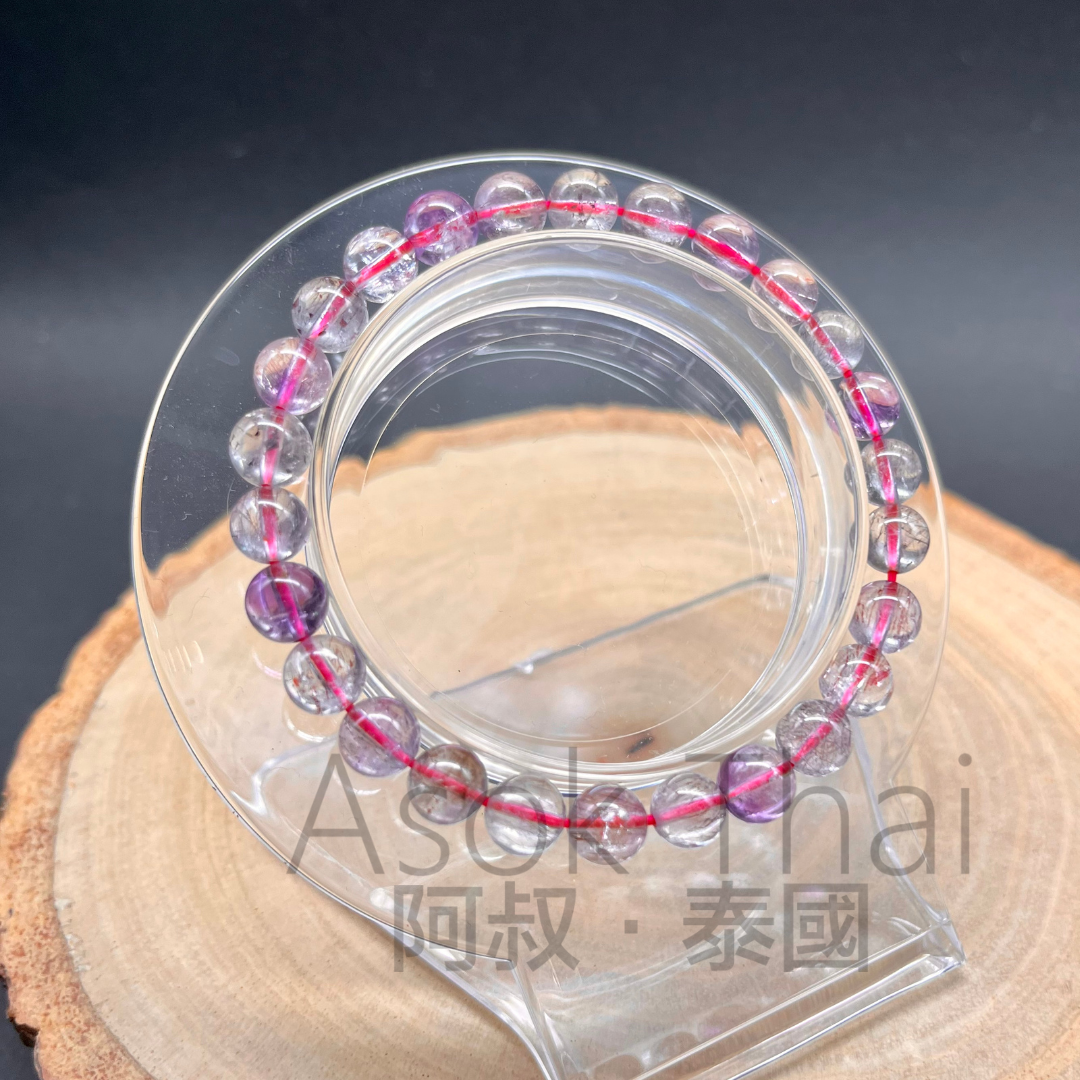 RPO 預訂 天然巴西超級七水晶手鍊 6mm