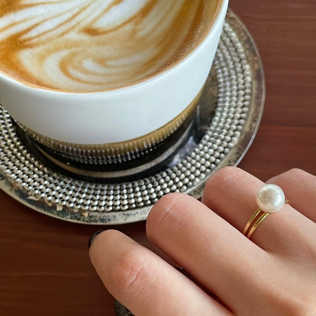 (夫人自訂款) 925 silver-A Pearl Ring