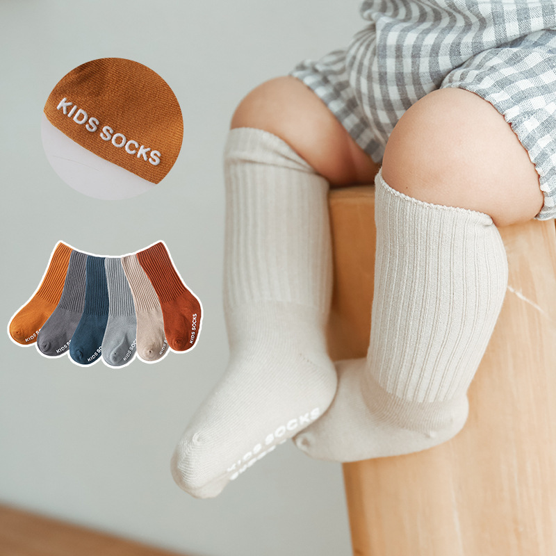 嫩嬰必備寶寶大地色防滑襪