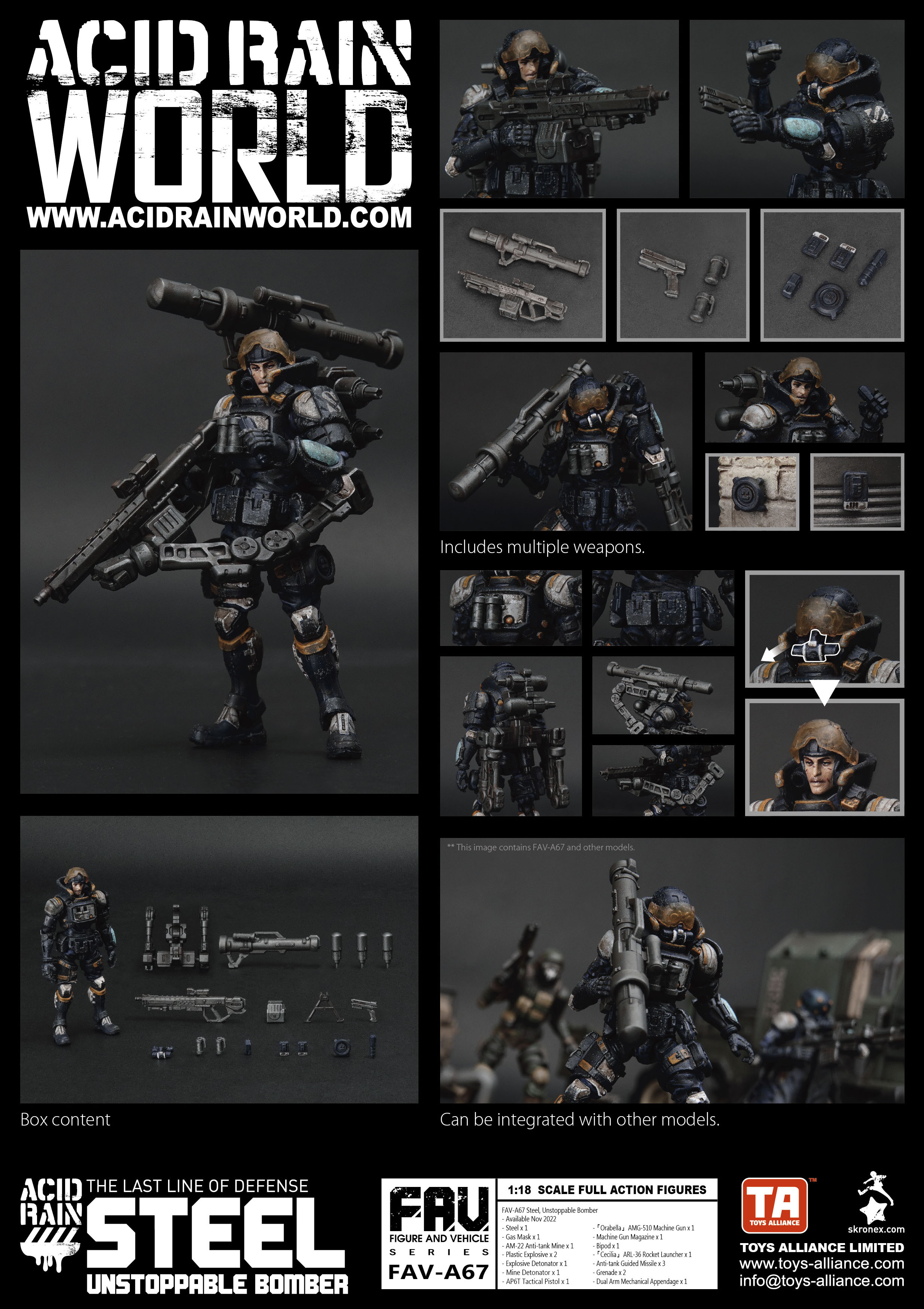 Toys Alliance : 1/18 酸雨戰爭 FAV-A67 司帝爾 攻堅爆破手