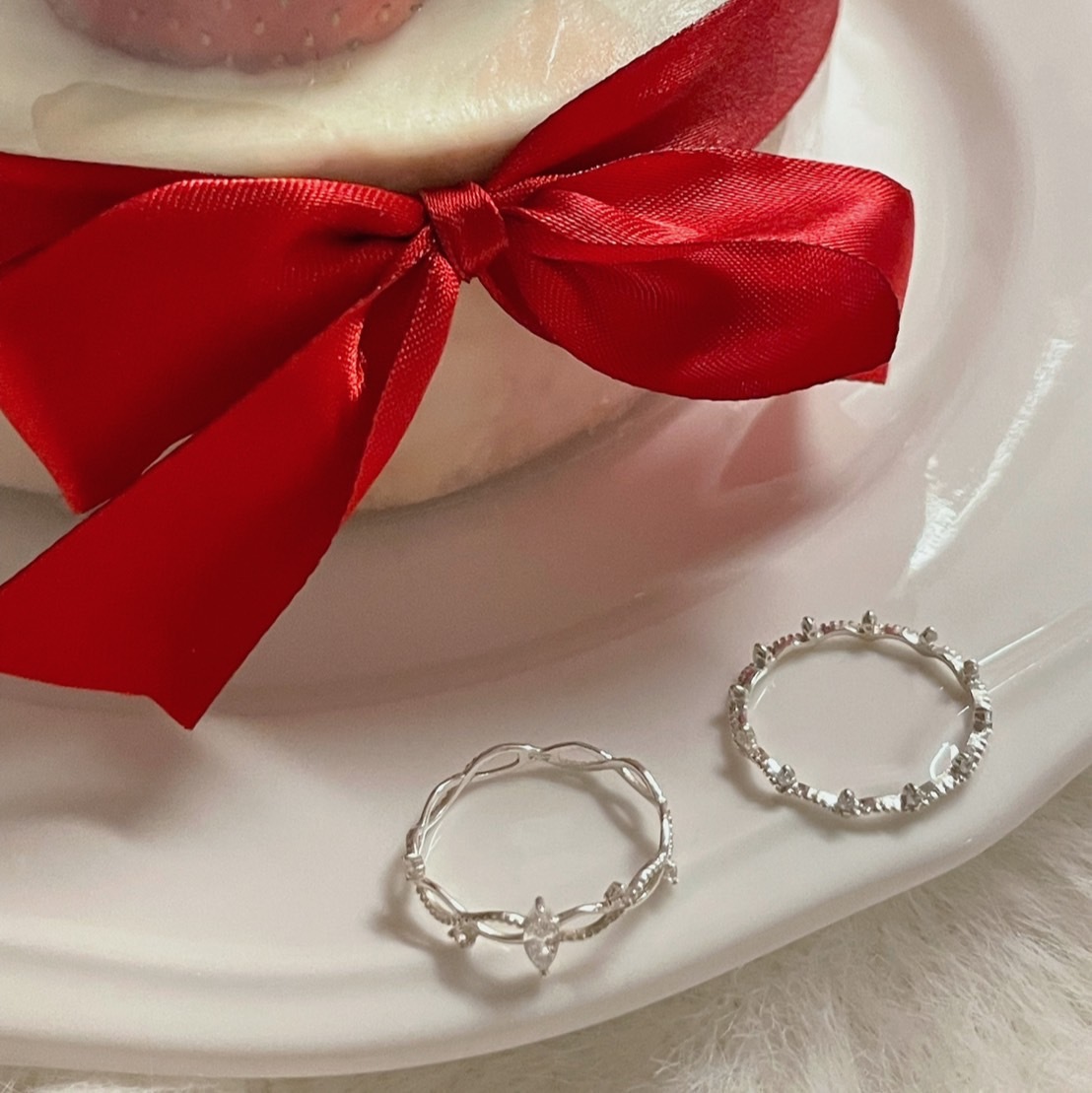 925 silver-Coco Ring Set