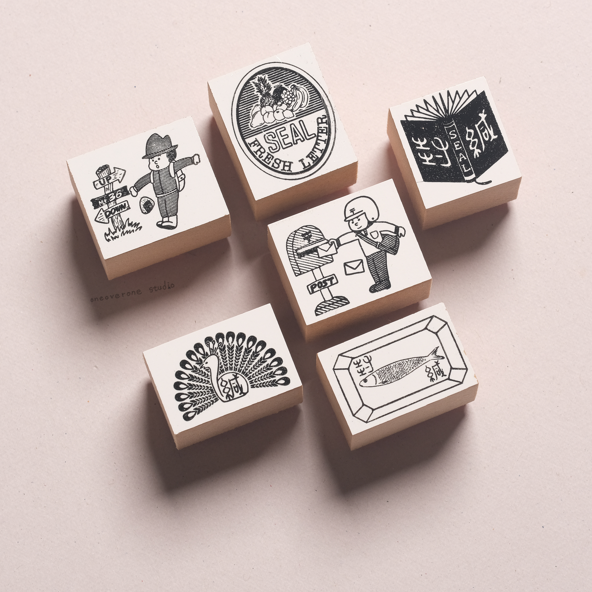 可愛插畫 封緘印章 / 36 sublo 日本