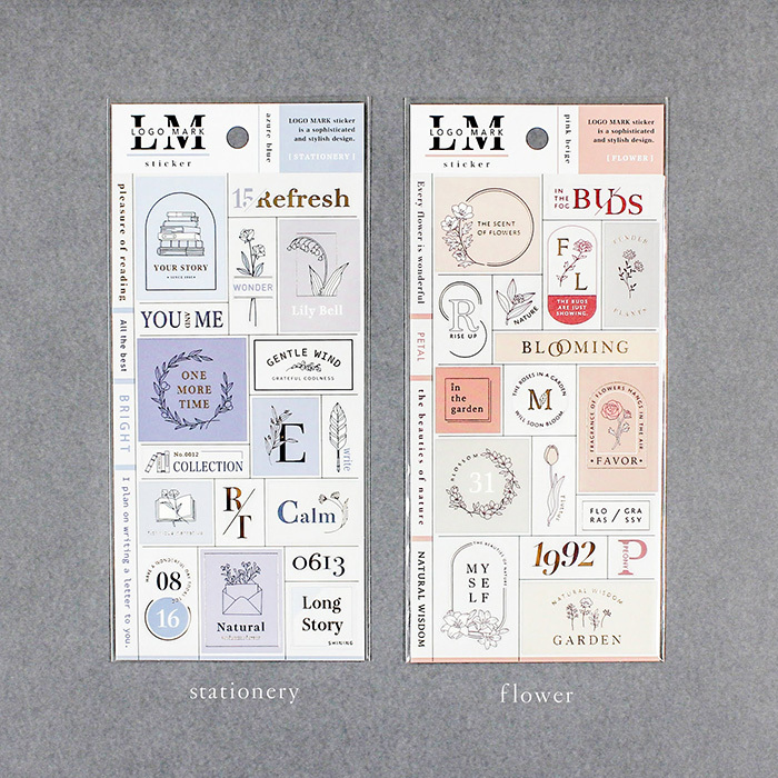 文具 箔押 PET透明貼紙 Logo Mark系列|日本Mind Wave