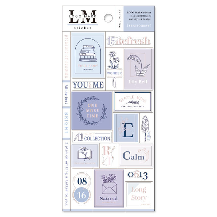 文具 箔押 PET透明貼紙 Logo Mark系列|日本Mind Wave