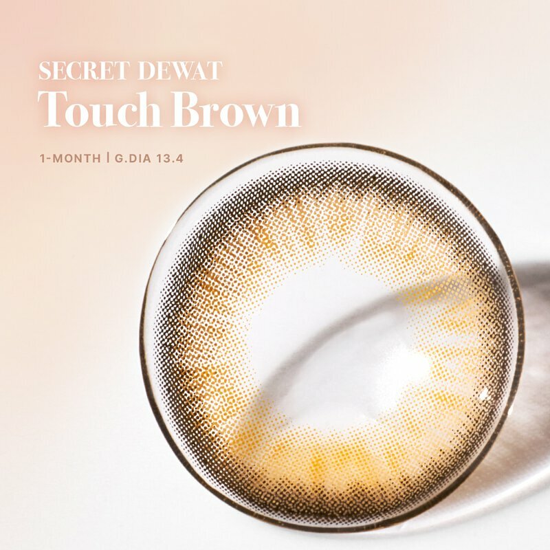 [預訂][月拋] LENSME Secret Dewat 1 Month  Touch Brown 每月拋棄彩妝隱形眼鏡｜每盒2片