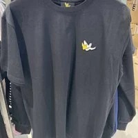 [S] MODERNWORKS,DOUBLE ANGEL WAFEN SHORT SLEEVE T-SHIRT,BLACK, MG2200ST06-BK (SMW70)