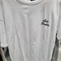 [S] MODERNWORKS,AQO STUDIOSPACE BEAR T-SHIRTS DRAWING,WHITE, AQ22BMTS02-WH (SMW72)