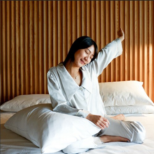 【入夢】絲滑細緻 長袖睡衣二件組套裝 2色