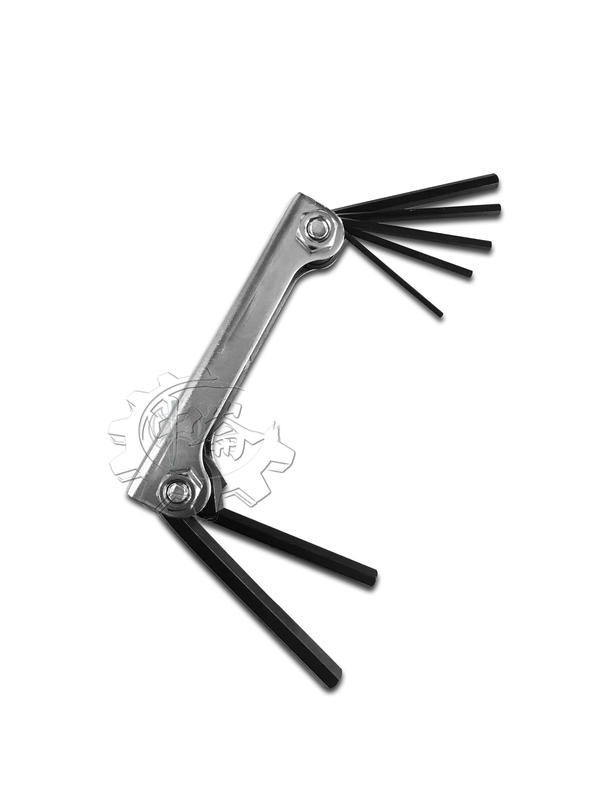 ＊中崙五金【附發票】HEX 迷你 折式六角板手組 7PCS 內六角板手組 1.5-6mm