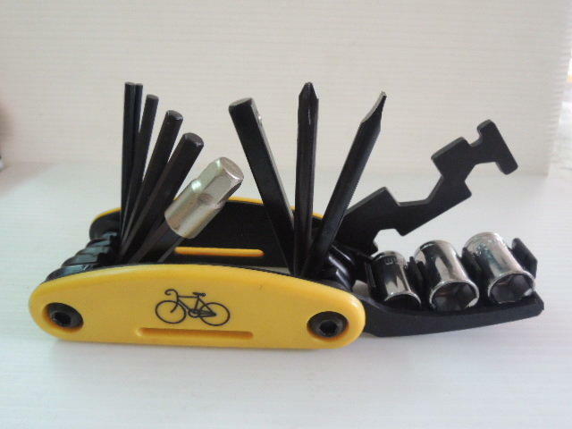 ＊中崙五金【附發票】迷你腳踏車綜合板手組 16種規格 自行車 綜合起子組 綜合套筒組