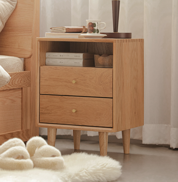 富士實木床頭櫃 FS-B3028