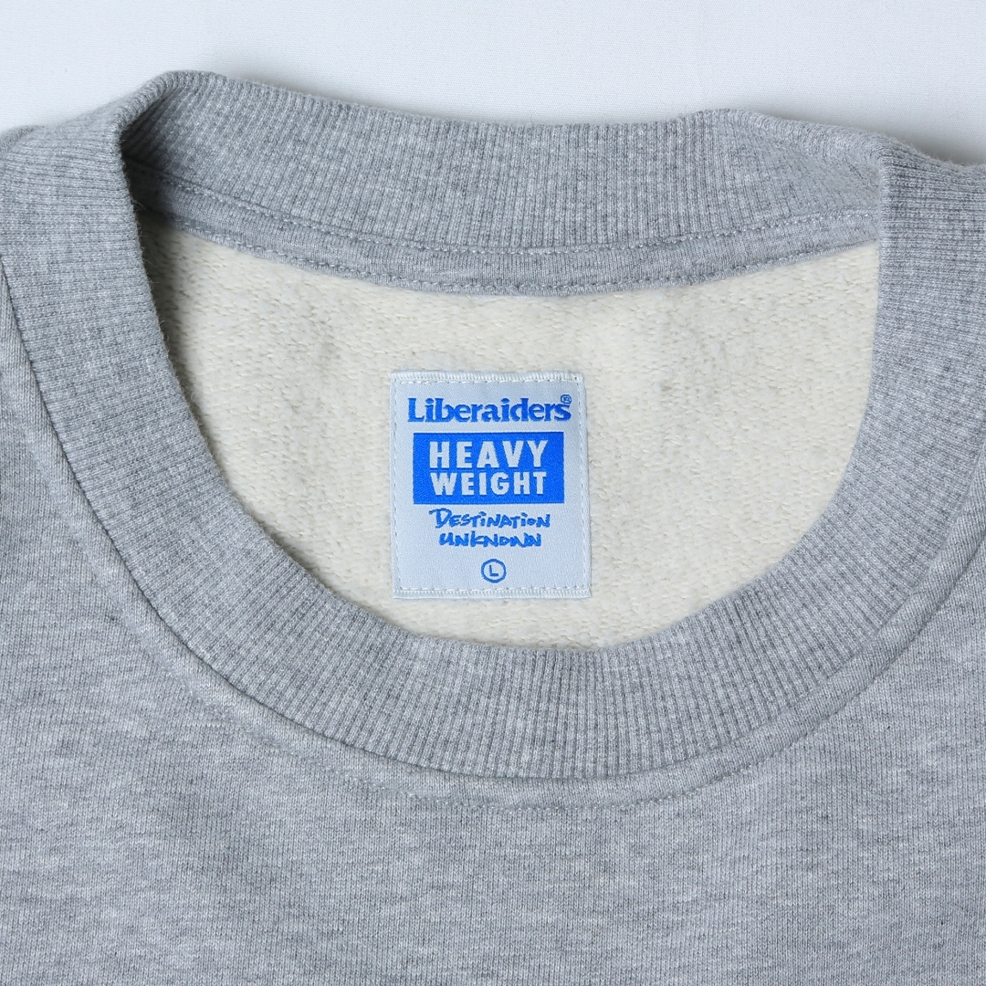 新品 Liberaiders COMPOSITION CREWNECK LIBERAIDERS 22A/W HEAVY WEIGHT CREWNECK