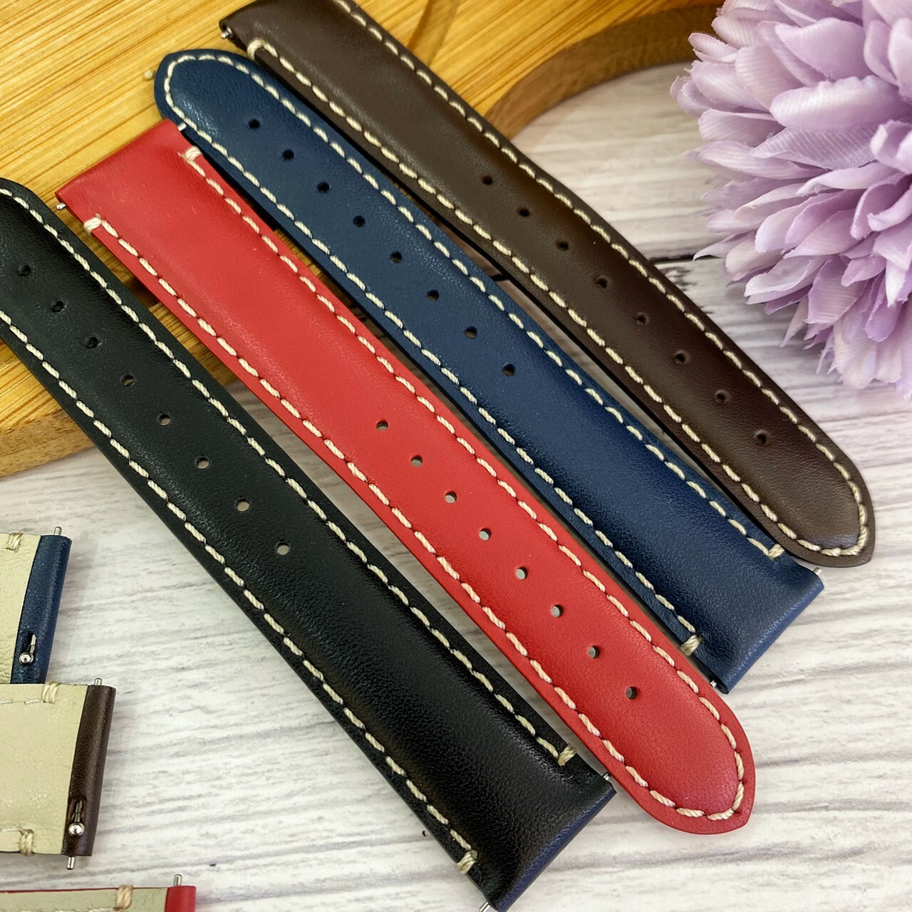 【皮帶】 車線真皮快拆帶 P35-1/18/3 18mm~22mm 現代鐘錶